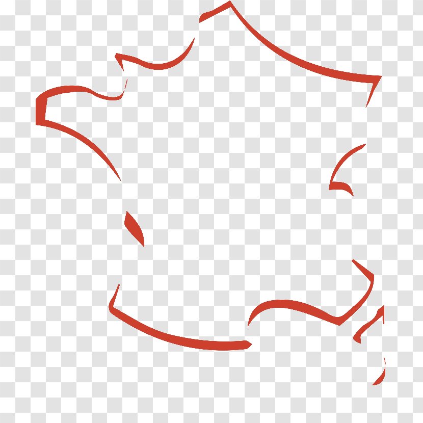 Hexagone Map Departments Of France Angle - Tree Transparent PNG