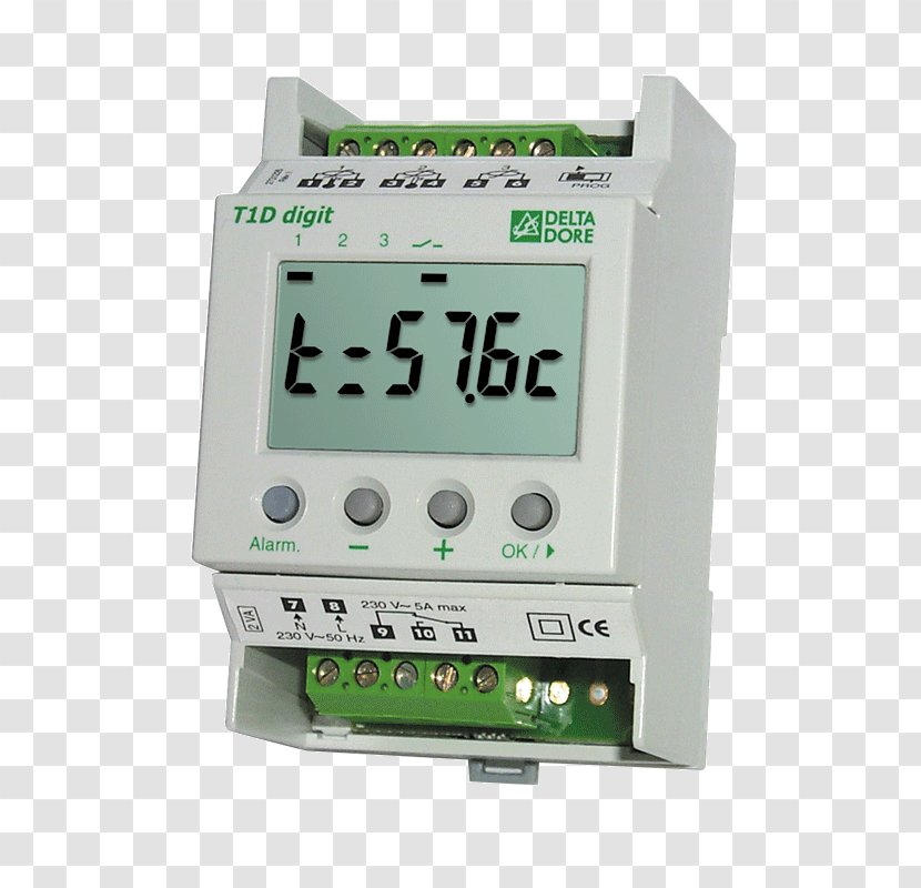 Electronics Thermostat Delta Dore S.A. Bang–bang Control Engineering - Hardware - Rayonnant Transparent PNG