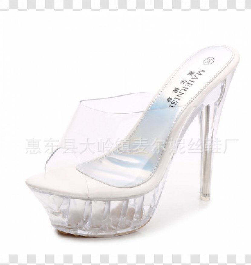 Slipper Mule High-heeled Shoe Slide - Sandal Transparent PNG