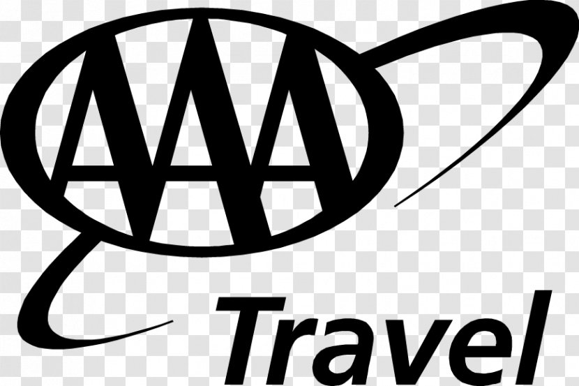 AAA Travel Car United States Logo - Black And White - Tourist Transparent PNG