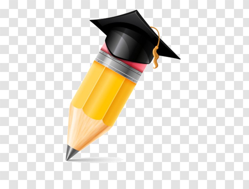 Clip Art Graduation Ceremony Pencil Vector Graphics Image - Square Academic Cap Transparent PNG