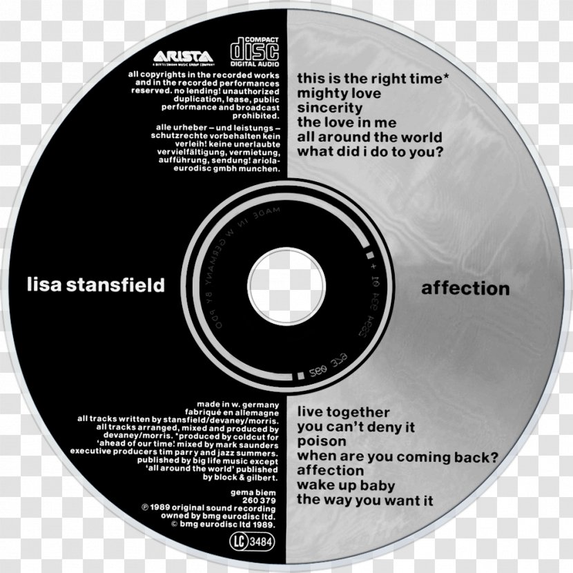Affection Compact Disc The Complete Collection Biography: Greatest Hits Lisa Stansfield - Flower - All Around World Transparent PNG