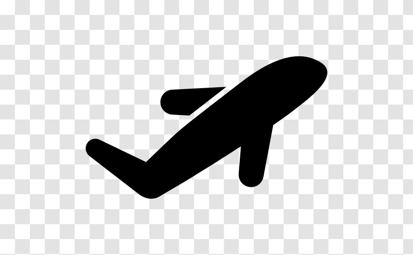 Plane - Aircraft - Black And White Transparent PNG