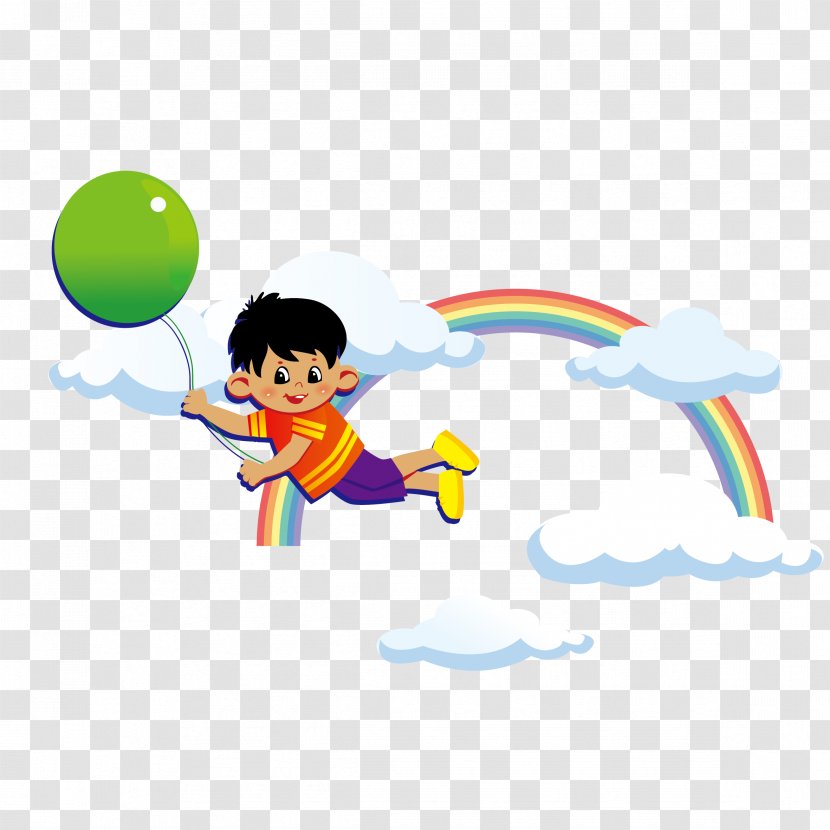 Cute Cartoon Sky Small Boy Vector - Animation Transparent PNG