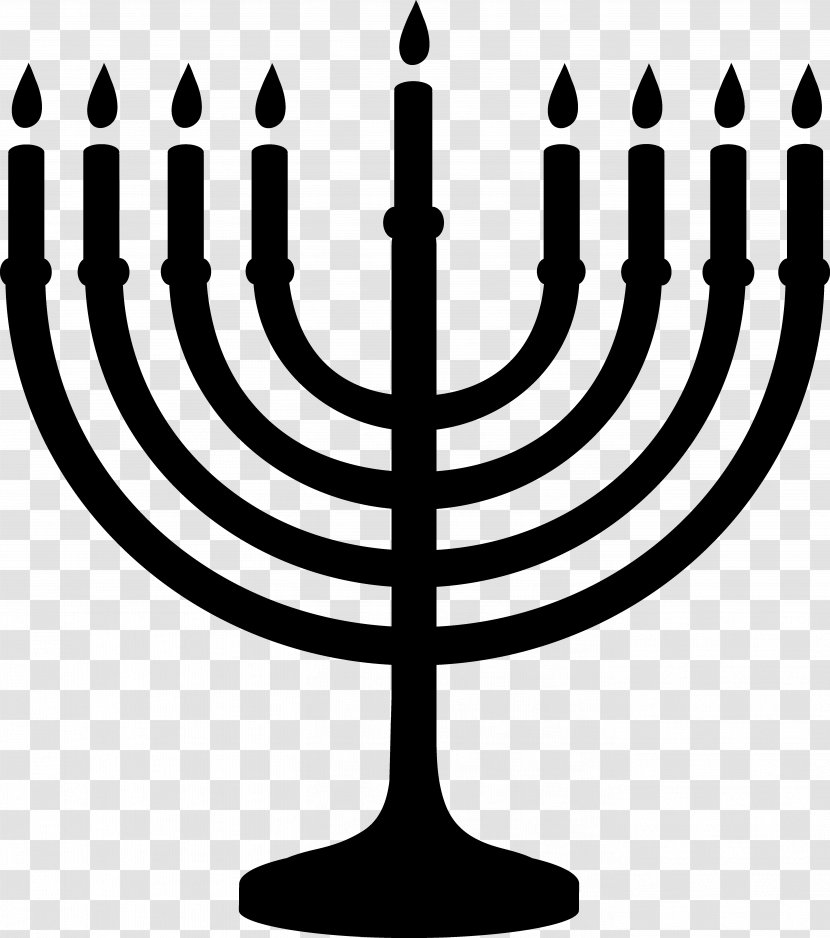Menorah Judaism Celebration: Hanukkah Clip Art - Candlestick - Candel Transparent PNG