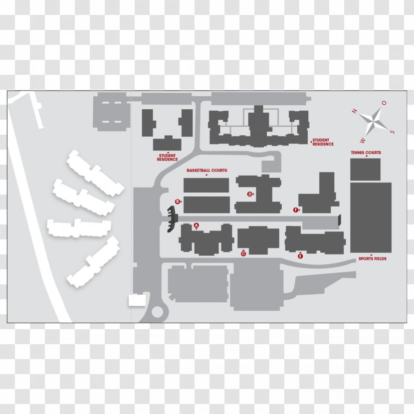 Monash South Africa University Student Campus - Aircraft Route Transparent PNG