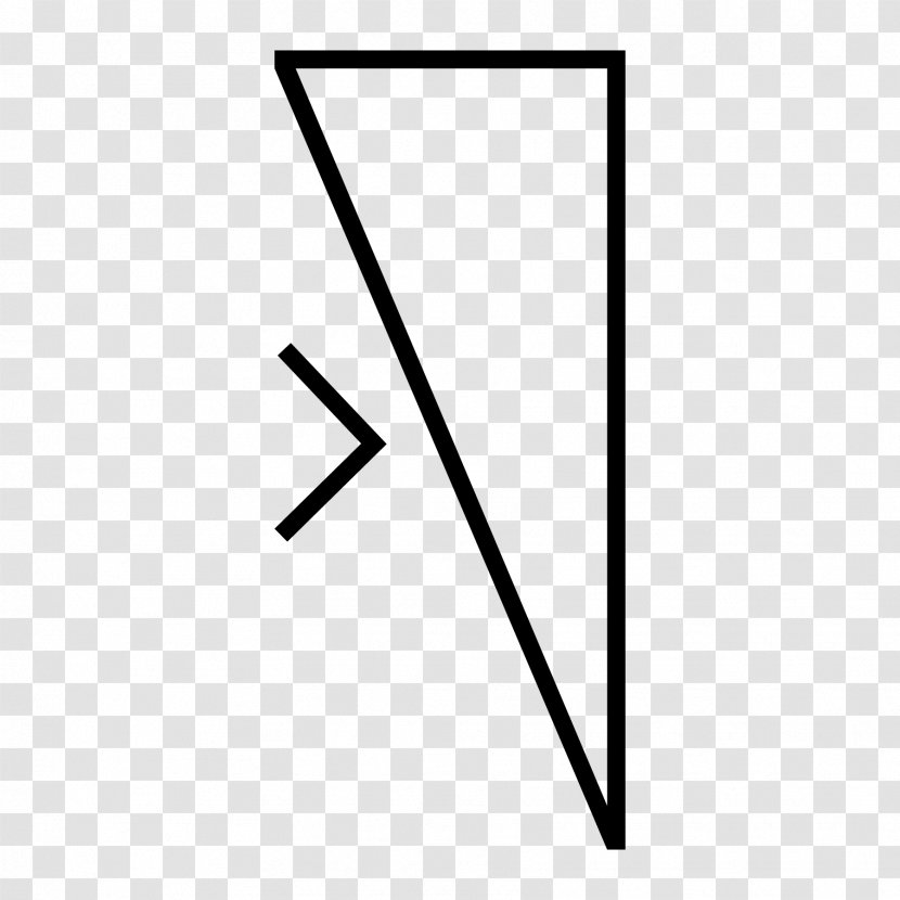 Brand Angle Point - Black And White Transparent PNG