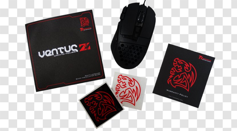 Computer Mouse Ventus Z Gaming MO-VEZ-WDLOBK-01 Thermaltake TteSPORTS Adapter/Cable - Brand Transparent PNG