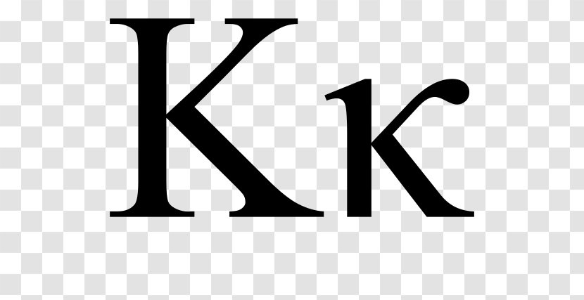 Kappa Greek Alphabet Letter Phi Psi - Black And White - Ancient Transparent PNG