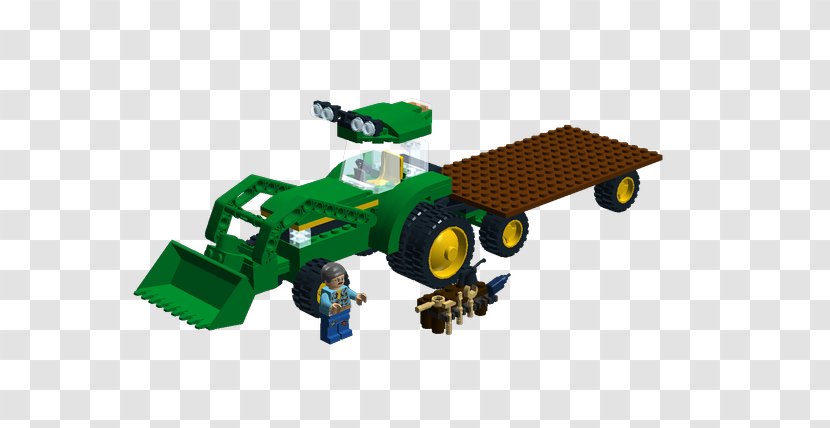 LEGO Product Design Technology - Vehicle - Lego Tractor With Loader Transparent PNG