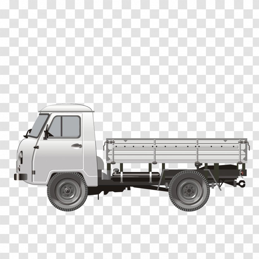 Cargo UAZ Truck - Motor Vehicle - Side Transparent PNG