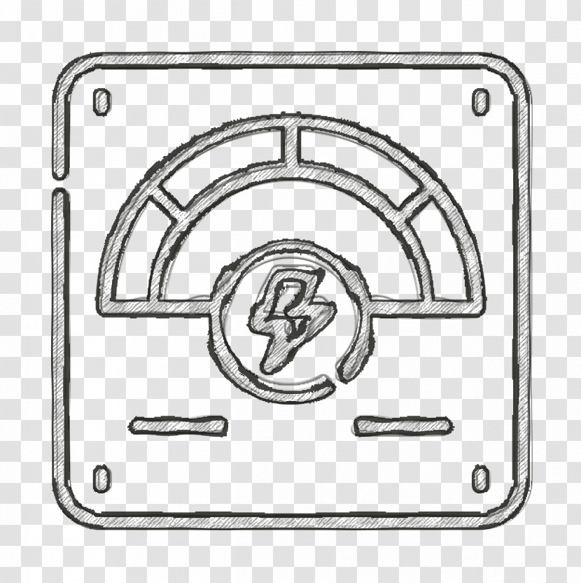Power Icon Reneweable Energy Icon Voltmeter Icon Transparent PNG