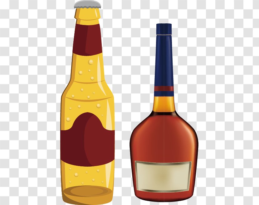 Beer Wine Baijiu Liqueur Huangjiu - Bottle Transparent PNG