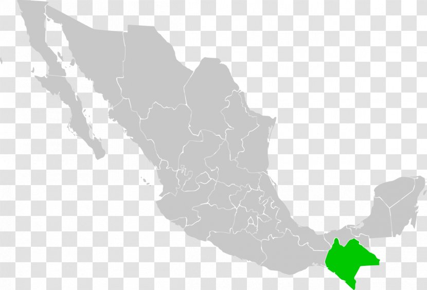 Mexico United States Blank Map - Mapa Polityczna Transparent PNG