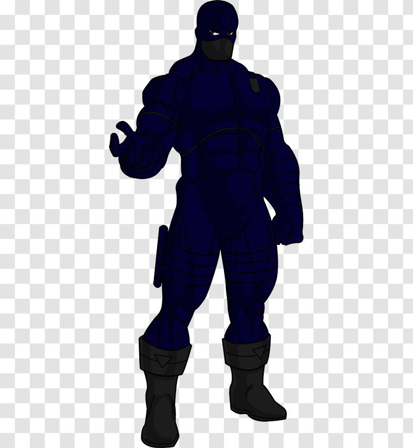 Cobalt Blue Personal Protective Equipment Character - Stealth Background Transparent PNG