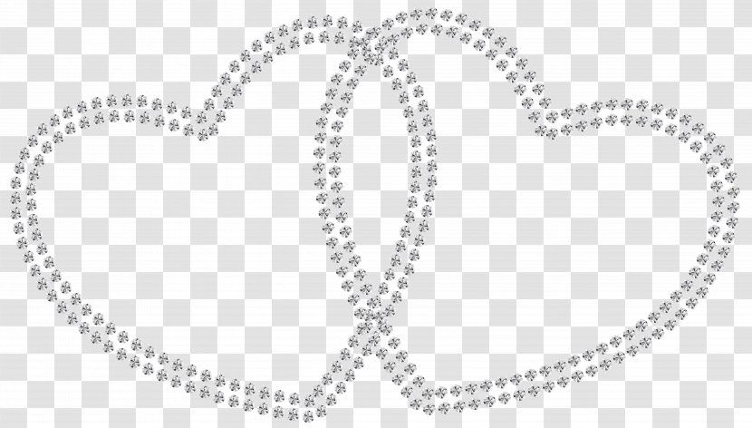 Heart Diamond Clip Art - Pearls Transparent PNG