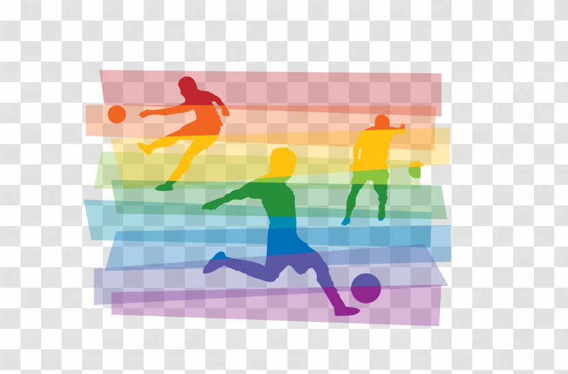 Football Download Sport - Royaltyfree - Vector Rainbow Colors Transparent PNG