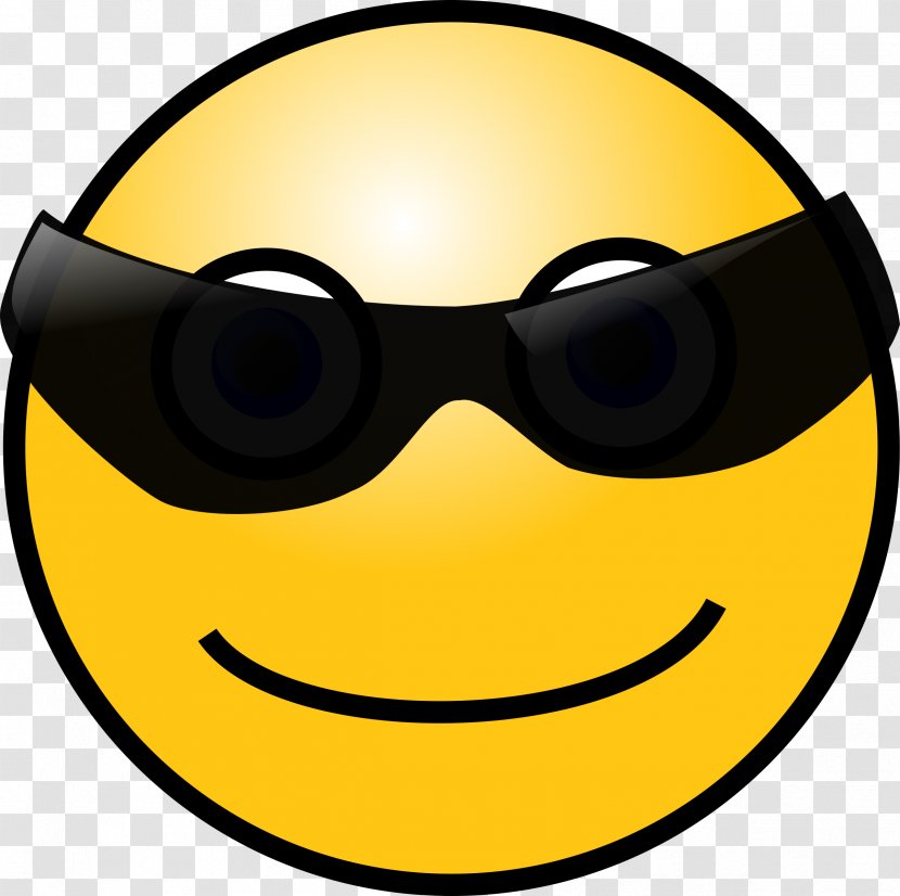 Clip Art - Sunglasses - Blushing Emoji Transparent PNG
