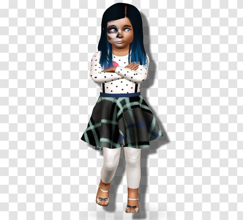 Tartan Model Fashion Doll - Acid Grunge Tumblr Outfits Transparent PNG