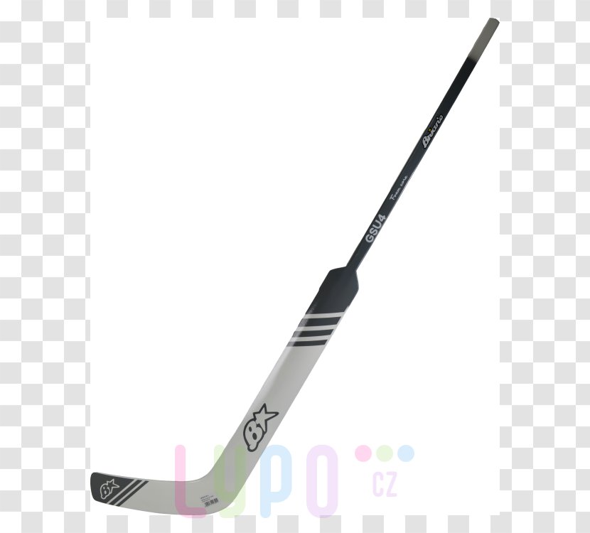 Ice Hockey Stick Sticks White Red Goaltender - Black - GOALIE STICK Transparent PNG