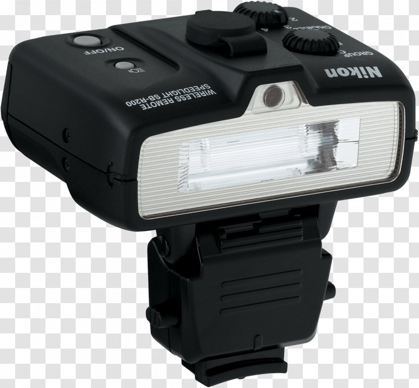Nikon SB-R200 Speedlight Camera Flashes Through-the-lens Metering R1 Close Up - Technology - Flash Sale Transparent PNG