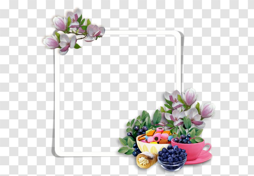 Floral Design Flower Purple - Blueberry Fruit Transparent PNG