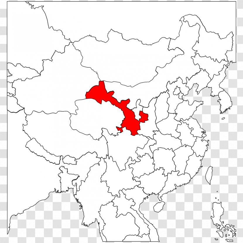 Lanzhou Gannan Tibetan Autonomous Prefecture Northwest China Blank Map - Geography Transparent PNG