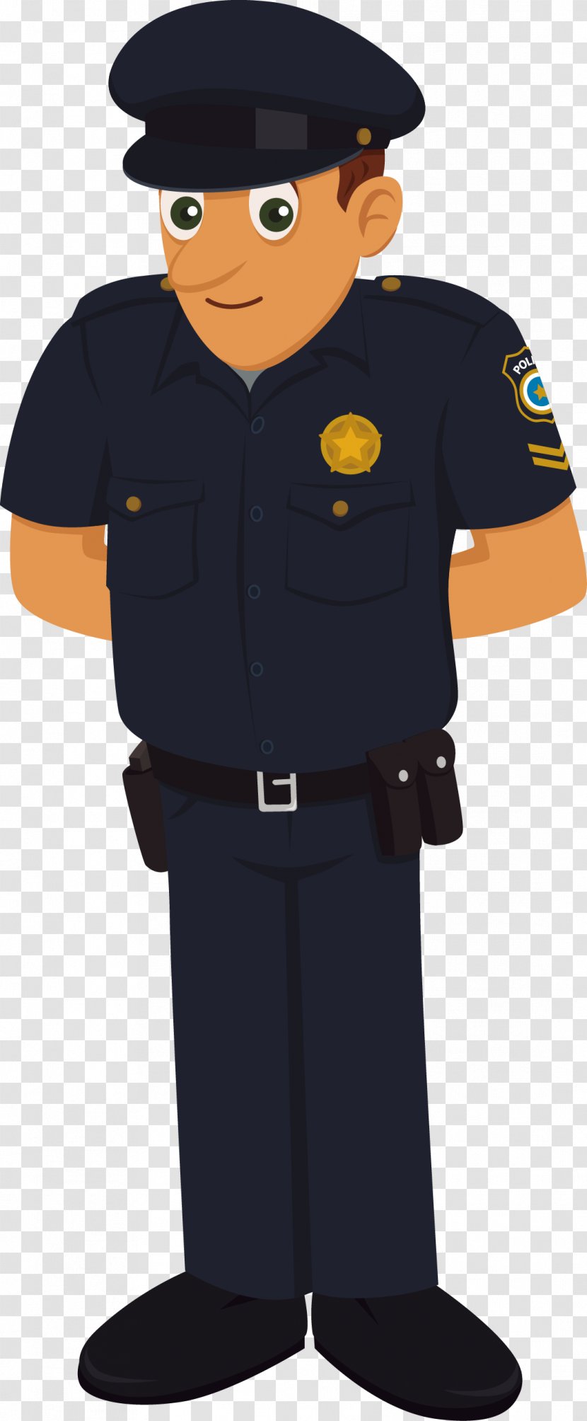 Police Officer Uniforms Of The United States Clip Art - Cartoon - Vector Transparent PNG