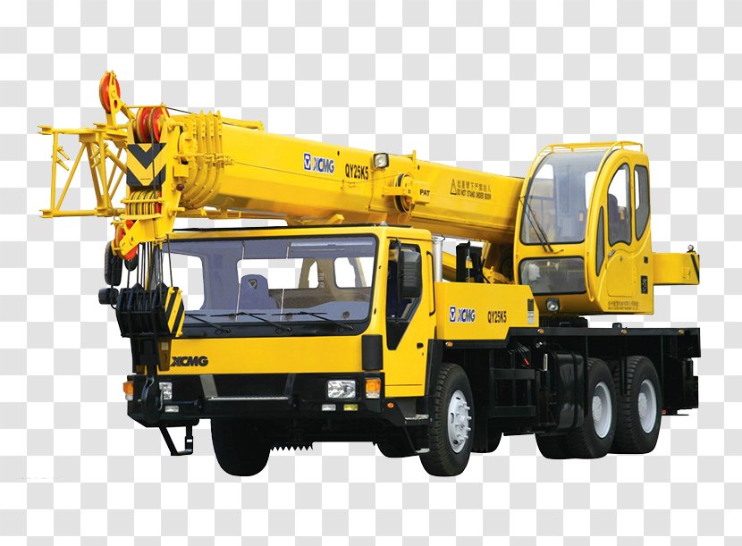 Mobile Crane Hoist U30afu30edu30fcu30e9u30fcu30afu30ecu30fcu30f3 Machine - Sales - Yellow Truck Arm Transparent PNG