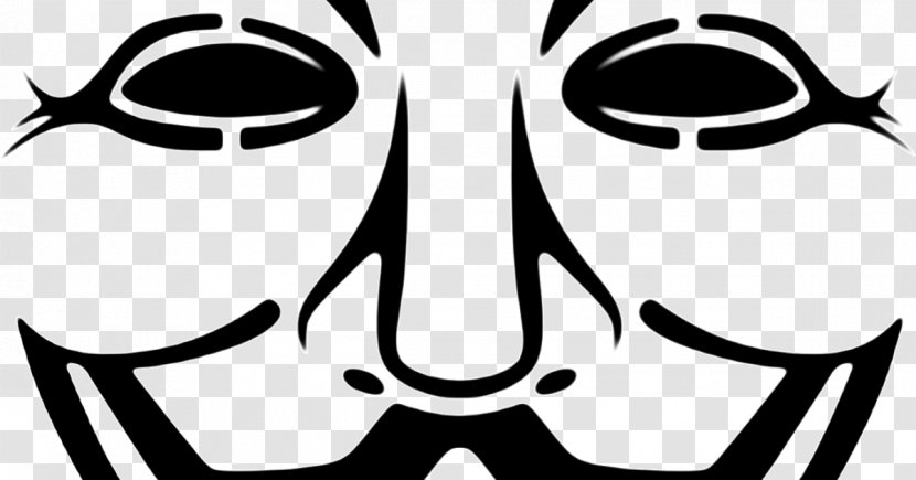 Guy Fawkes Mask Anonymous T-shirt V For Vendetta - Head Transparent PNG