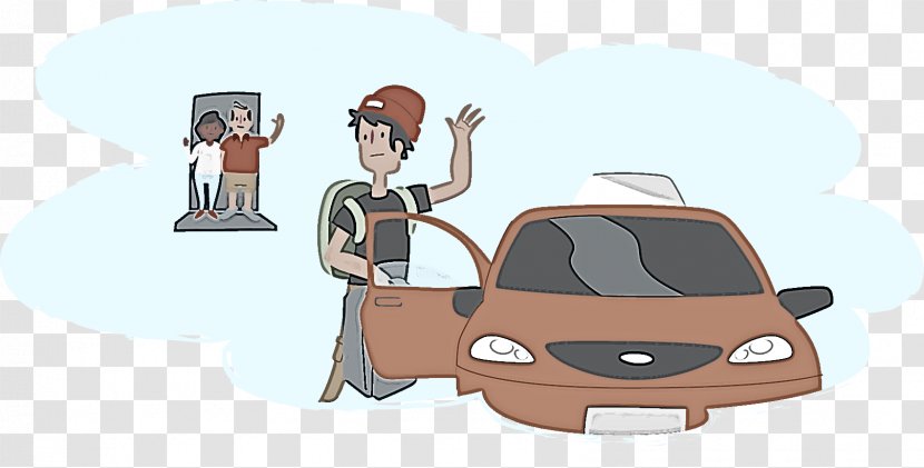 Cartoon Transport Vehicle Mode Of Car - Family Fictional Character Transparent PNG
