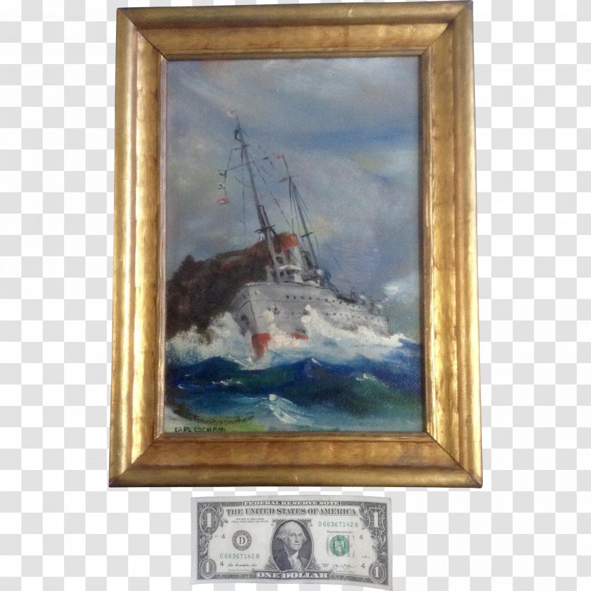 Oil Painting Still Life Naval Ship - Paint - Nautical Watercolor Transparent PNG