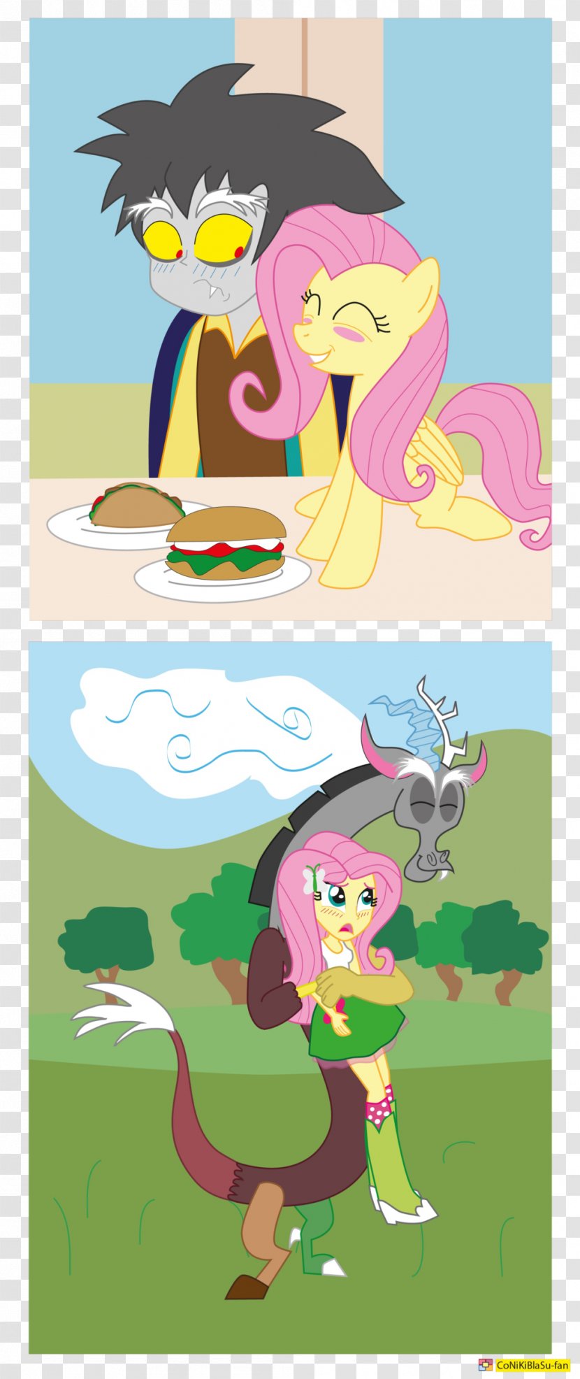 Fluttershy Twilight Sparkle Rainbow Dash DeviantArt - Pony - Comics Transparent PNG