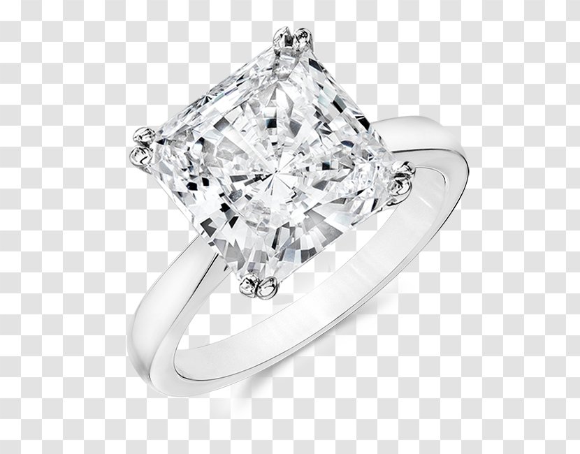 Diamond Earring Wedding Ring Engagement - Rings - Princess Cut Transparent PNG