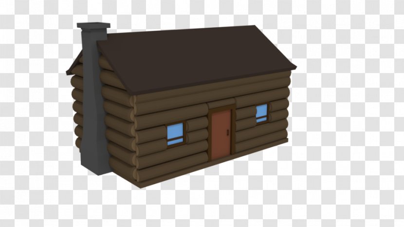 Low Poly Log Cabin 3D Computer Graphics Pixel Art Shading - Opengameartorg Transparent PNG