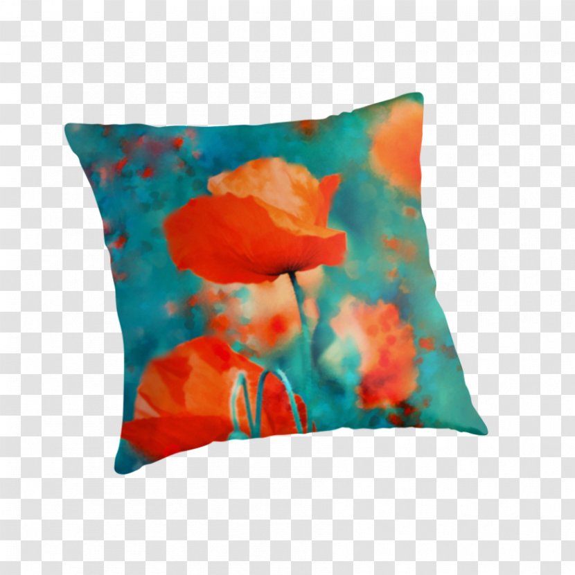 Throw Pillows Cushion Poppy Gallery Wrap - Pillow Transparent PNG