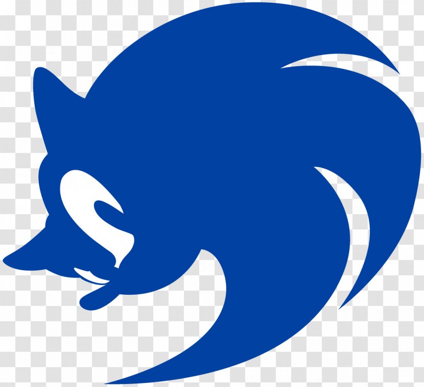Sonic The Hedgehog & Knuckles Shadow Logo - Blue Transparent PNG