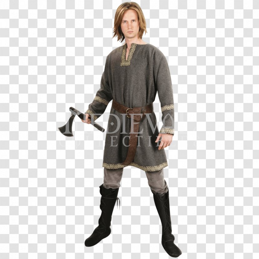 Middle Ages Robe Tunic Belt Seax - Woolen Transparent PNG
