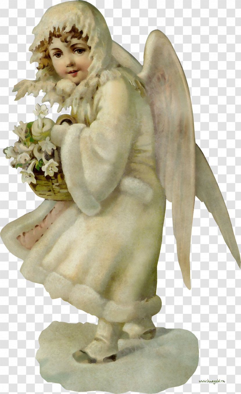 Figurine Angel Supernatural Creature Statue Sculpture - Animal Figure - Wing Transparent PNG