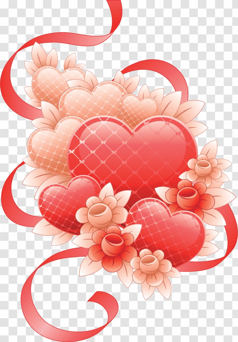 Desktop Wallpaper Heart Valentine's Day Download - Flower - Velentine Transparent PNG