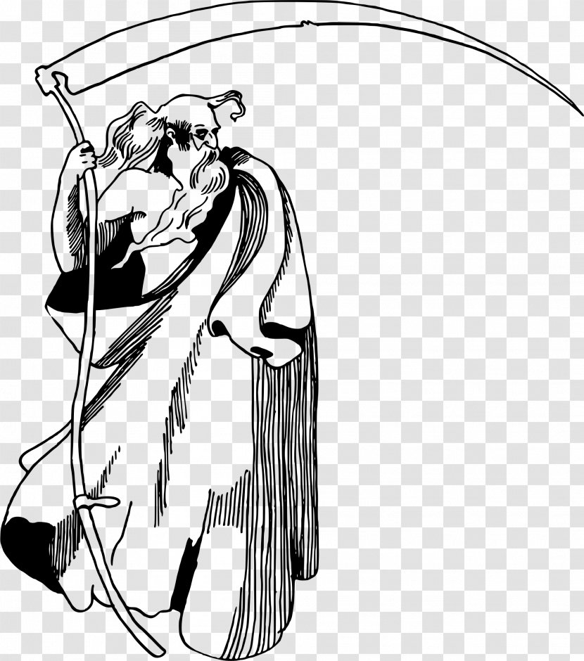Father Time Clip Art - Silhouette Transparent PNG