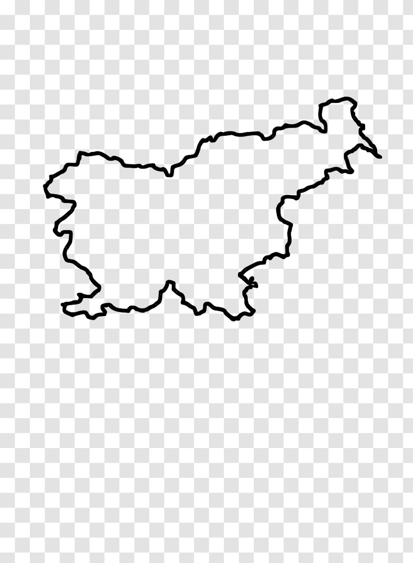 Vector Map Drawing Clip Art - Slovenia Transparent PNG