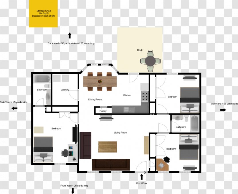 Floor Plan Architecture Furniture - Diagram - Design Transparent PNG