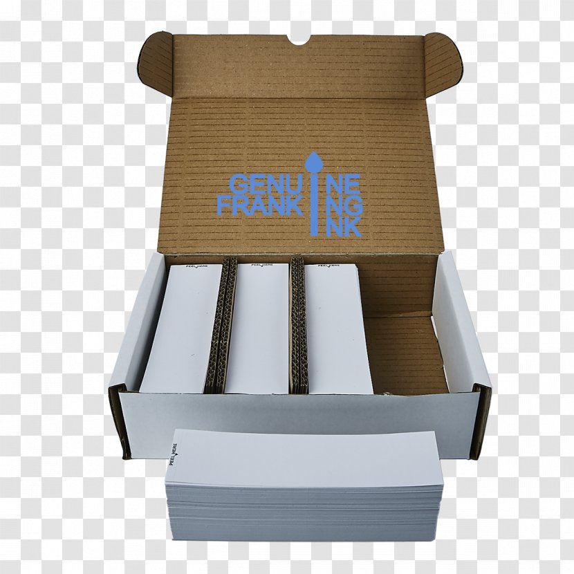 Box Franking Machines Label Pitney Bowes - Cardboard Transparent PNG