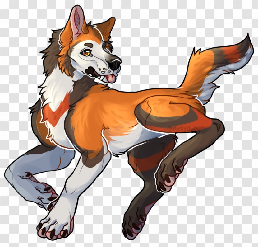 Red Fox Dog Cartoon Character - Fictional Transparent PNG