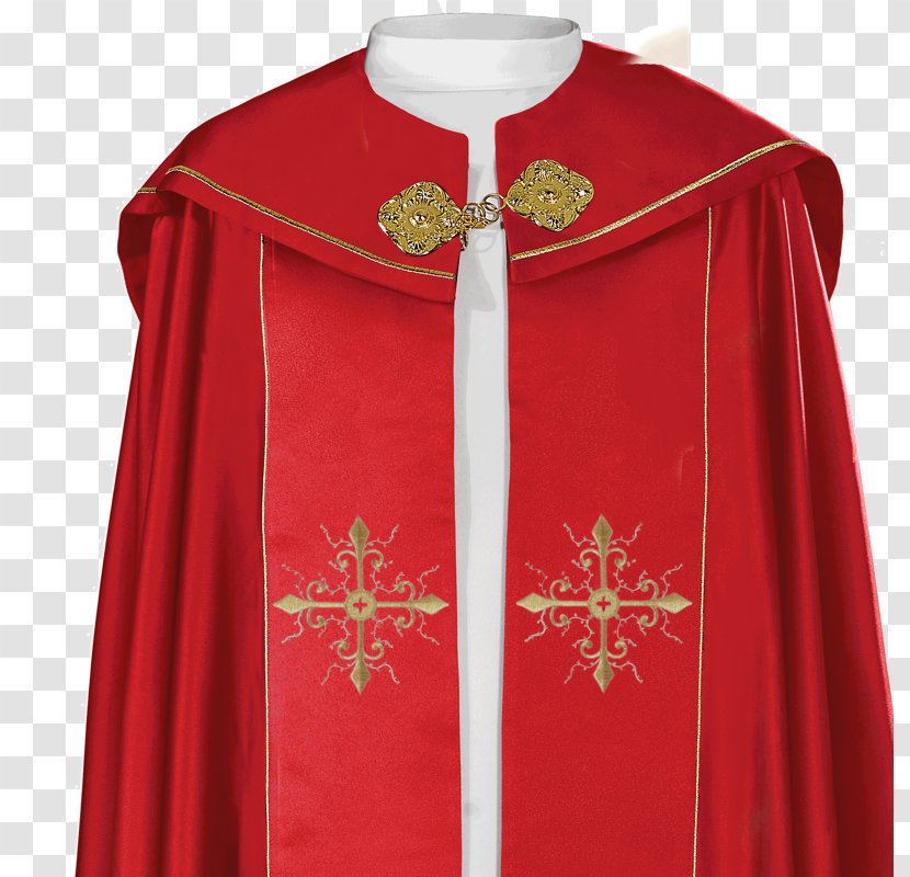 Cope Cape Vestment Liturgy Red - Chasuble - Check Tablecloth Transparent PNG