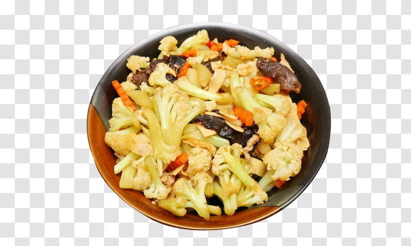 Pilaf American Chinese Cuisine Cauliflower Vegetarian - Flower Mushroom Dishes Caichao Transparent PNG