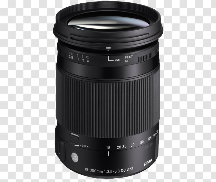 Sigma 18-300mm F/3.5-6.3 DC Macro OS HSM Lens 30mm F/1.4 EX Camera Corporation F-number - Hood - Canon Poster Option Transparent PNG
