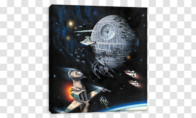 Death Star Wars Poster Art Film - Return Of The Jedi - Emoji Transparent PNG