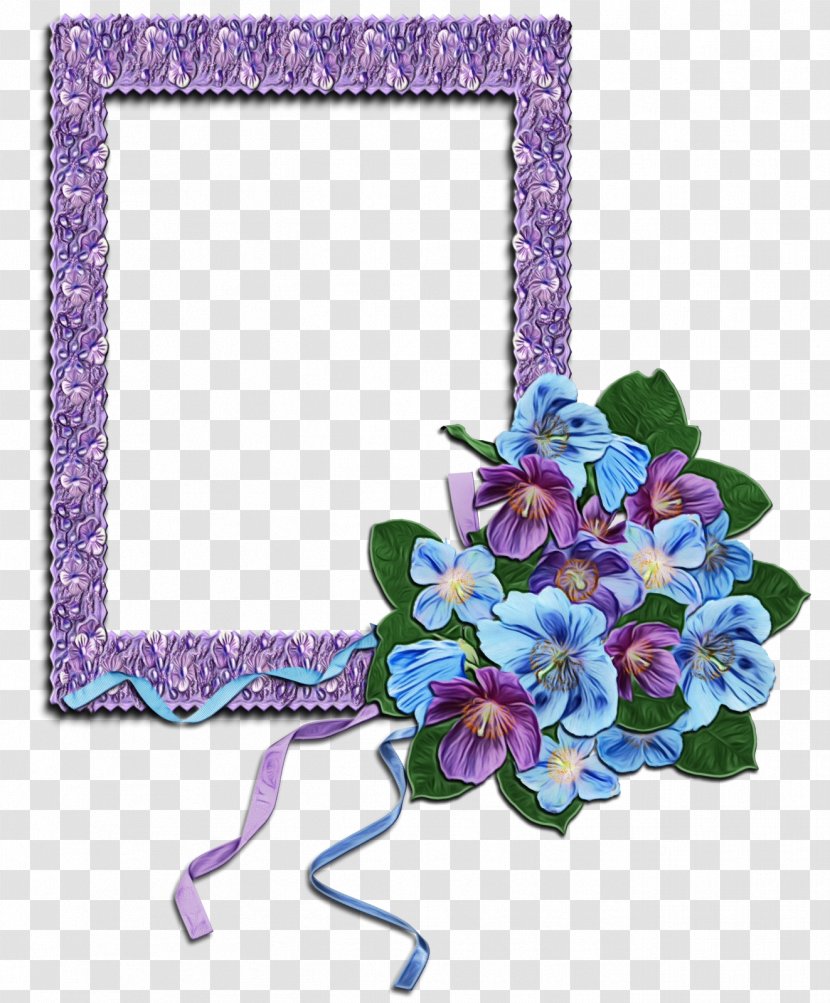 Picture Frame - Purple - Morning Glory Cornales Transparent PNG
